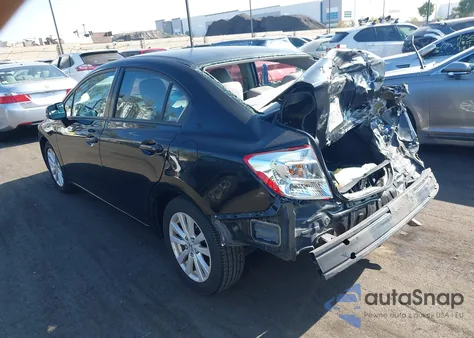 2012 Honda Civic Ex-L из США, поврежденный, VIN 2HGFB2F93CH555676